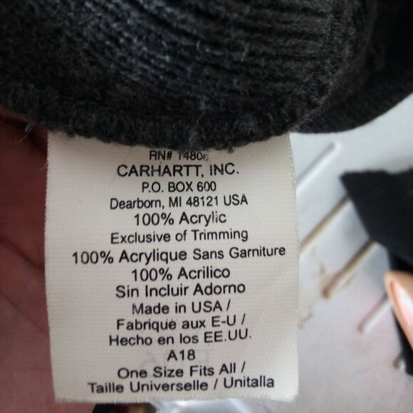 Vintage Carhartt Winter Beanie Hat - Picture 5 of 5